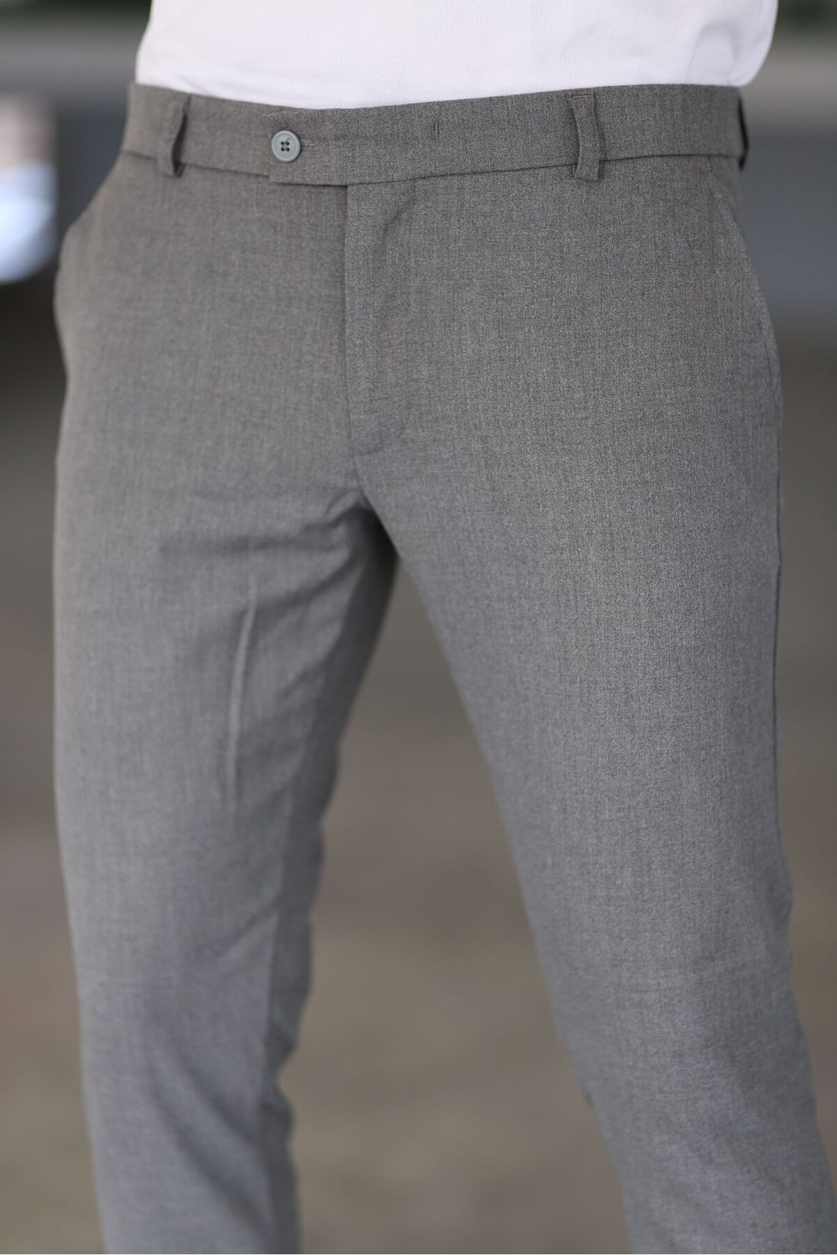 Maxim™ | Chino's Slim Fit Grey Trousers