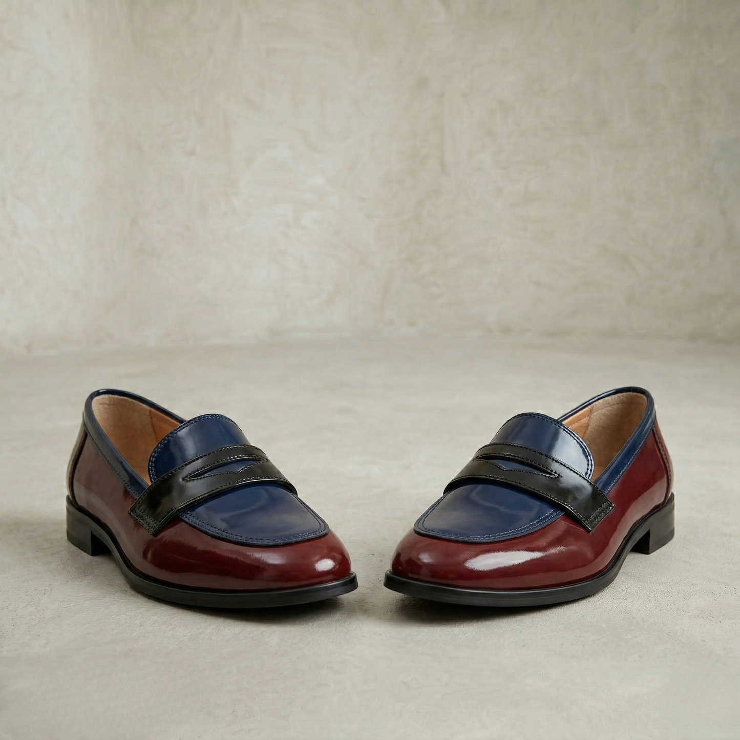 Maria | Tricolor Classic Loafers
