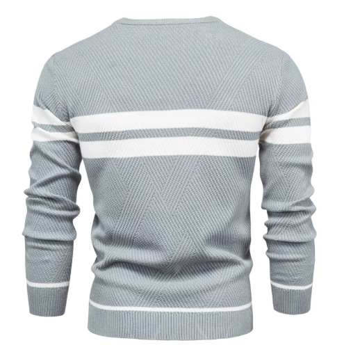 Adriaan™ | Modern Men's Jumper with Stripe Design