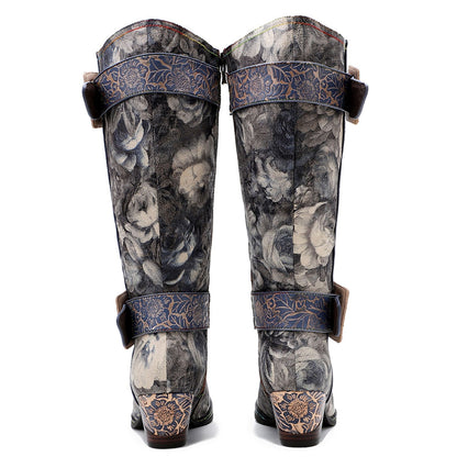 Vintage Printed Hand-made Boots