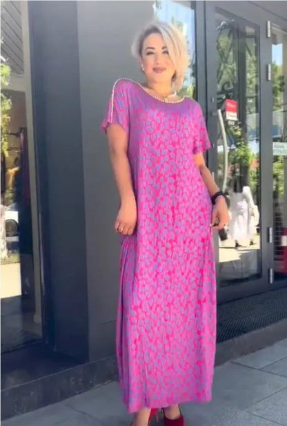 Caynora™ | Plus Size Printed Dress