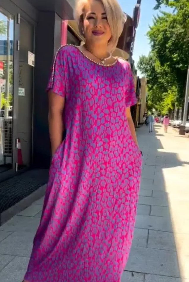 Caynora™ | Plus Size Printed Dress