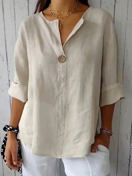 Naomi™ | Casual V-neck Blouse
