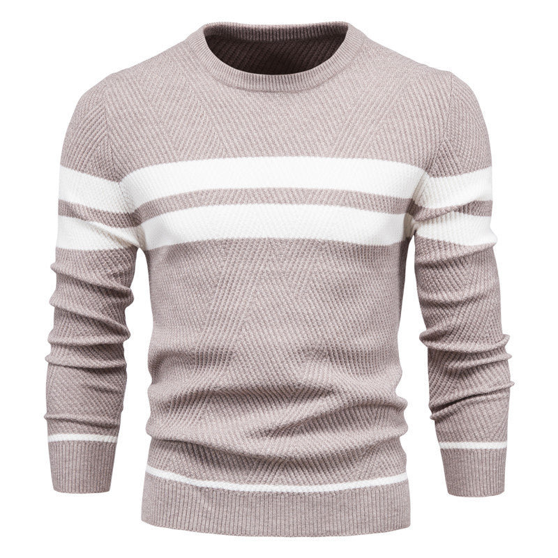Adriaan™ | Modern Men's Jumper with Stripe Design