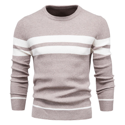 Adriaan™ | Modern Men's Jumper with Stripe Design