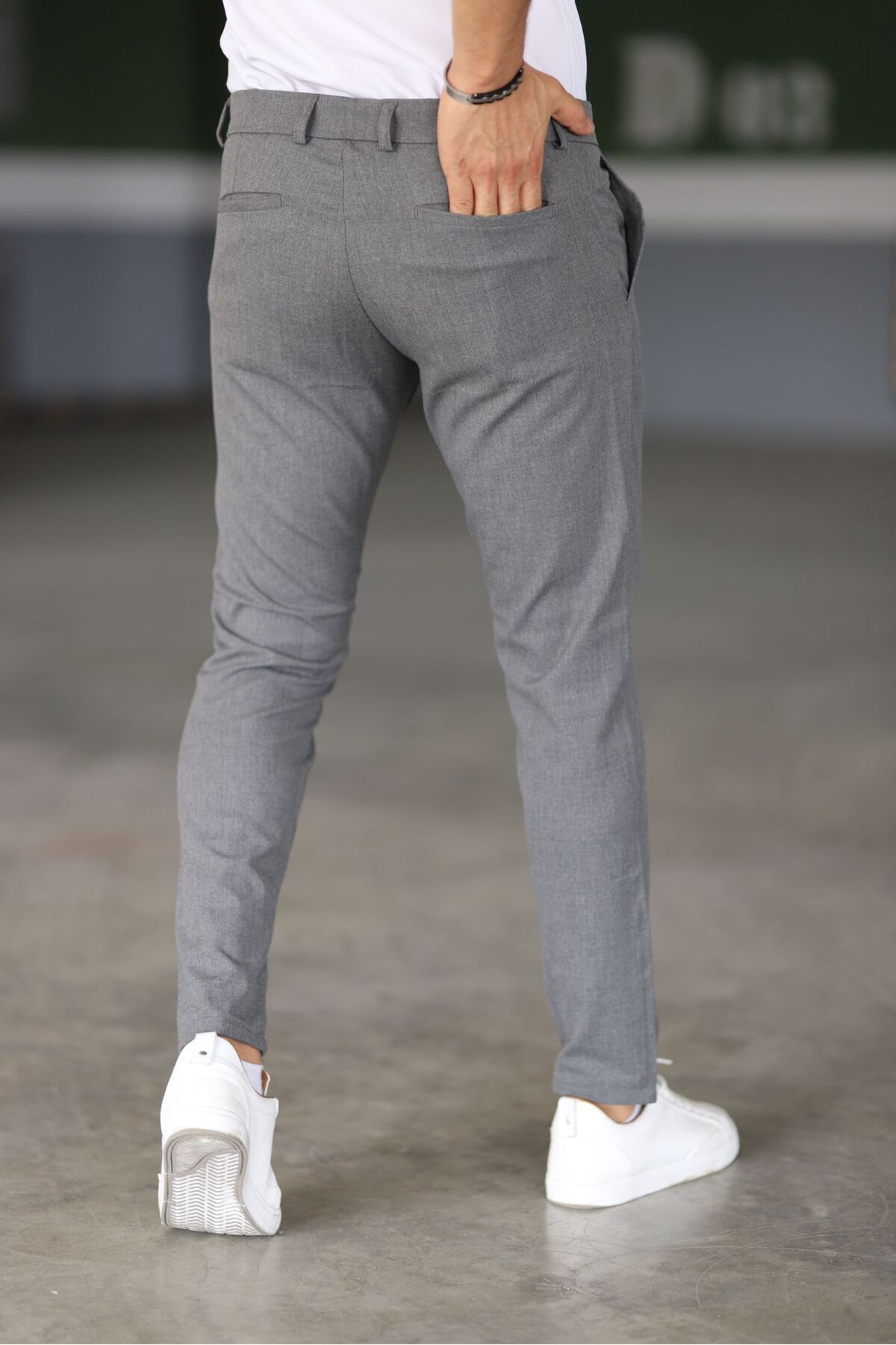 Maxim™ | Chino's Slim Fit Grey Trousers