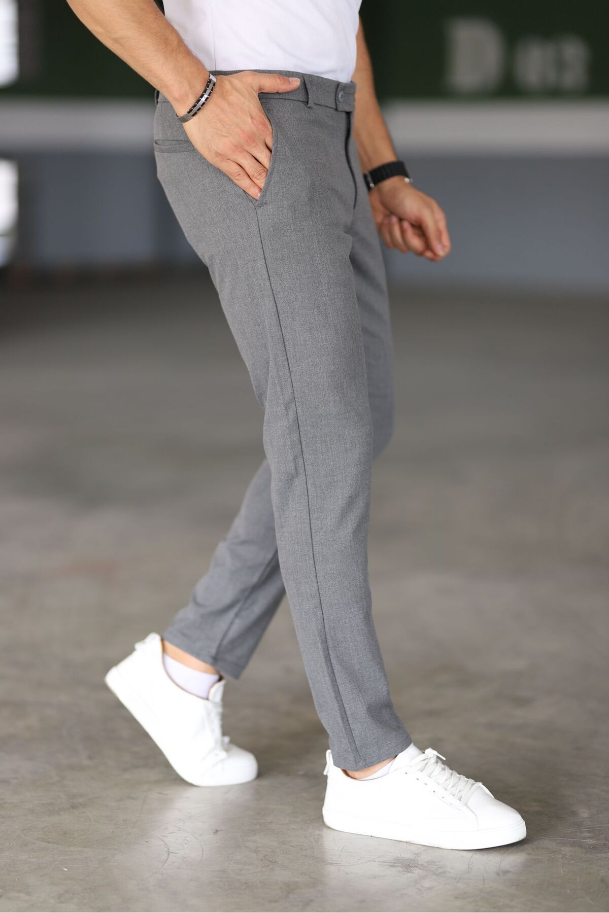 Maxim™ | Chino's Slim Fit Grey Trousers