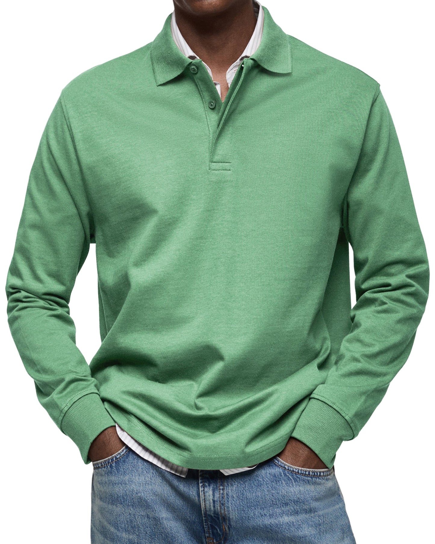 Marius™ | Casual Long Sleeve Polo Shirt