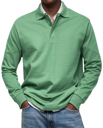 Marius™ | Casual Long Sleeve Polo Shirt