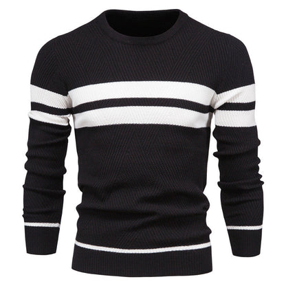 Adriaan™ | Modern Men's Jumper with Stripe Design