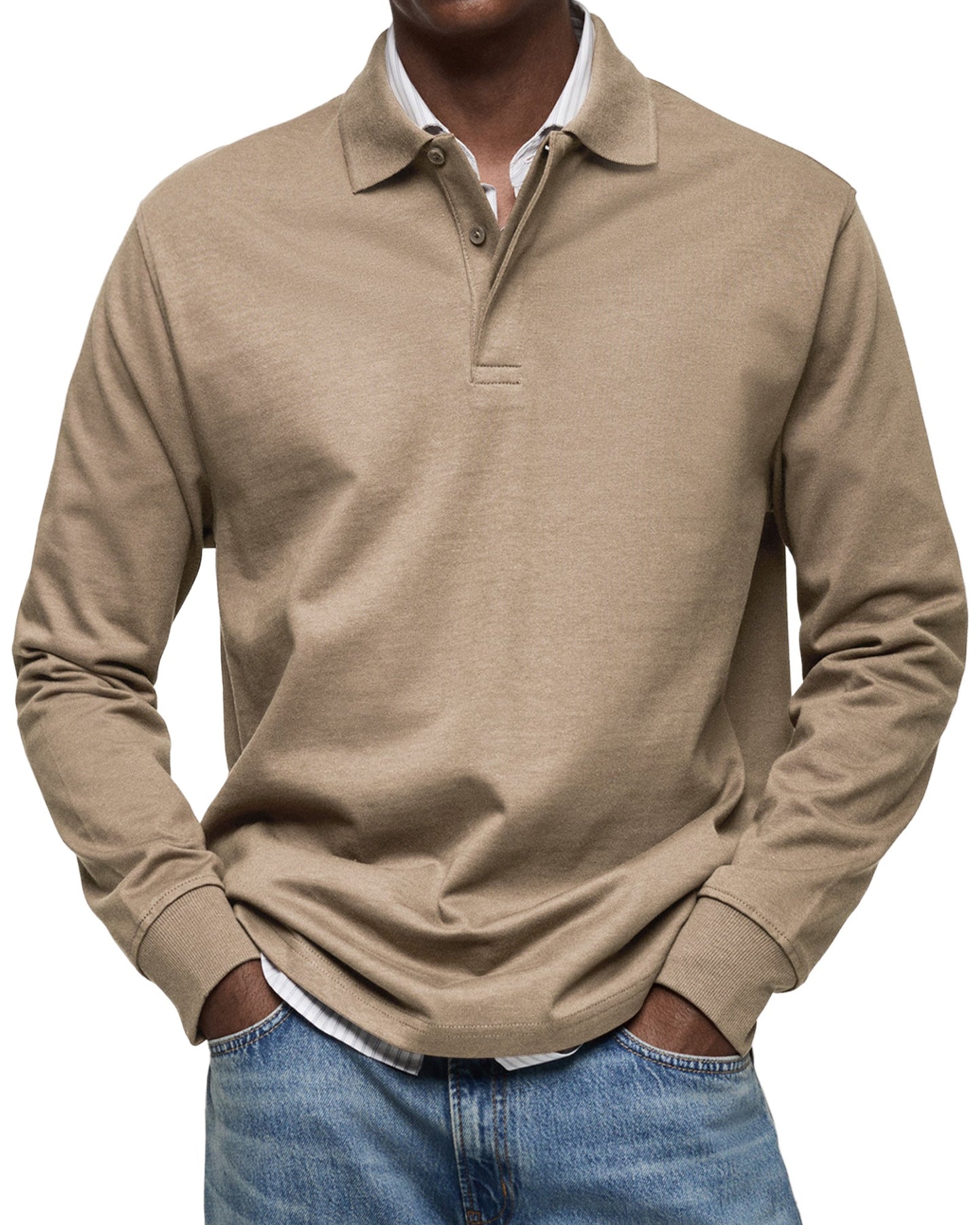 Marius™ | Casual Long Sleeve Polo Shirt