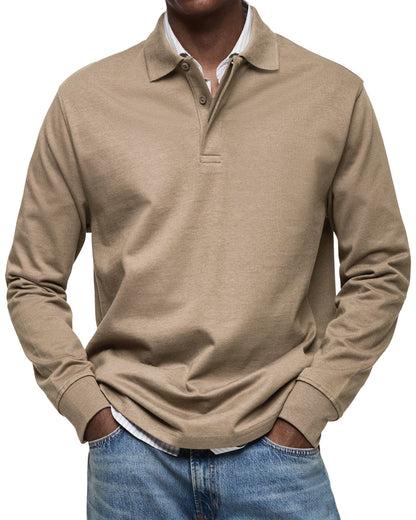 Marius™ | Casual Long Sleeve Polo Shirt