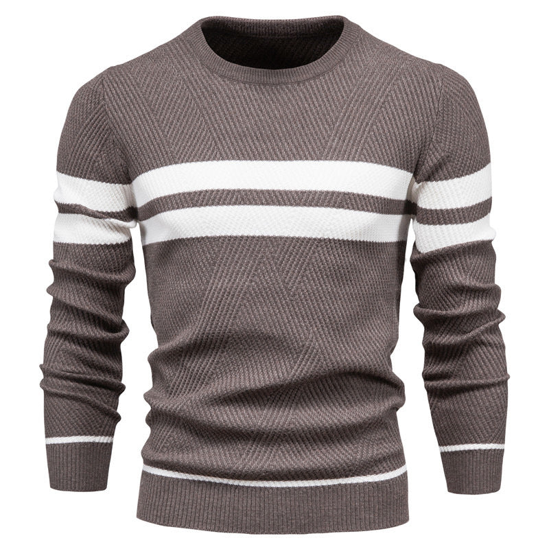 Adriaan™ | Modern Men's Jumper with Stripe Design