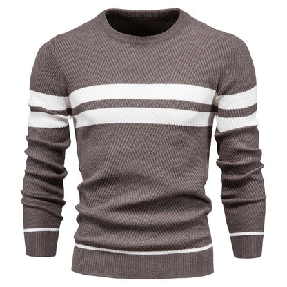 Adriaan™ | Modern Men's Jumper with Stripe Design