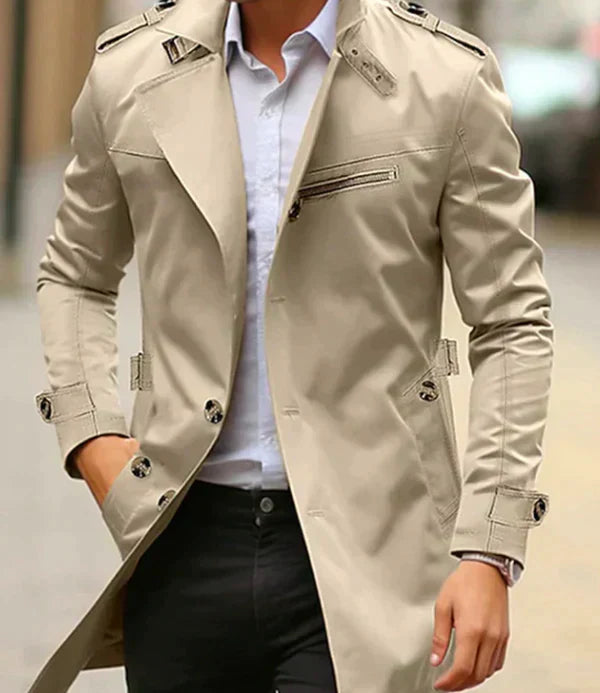 PEREZ | ELEGANT TRENCH COAT FOR MEN