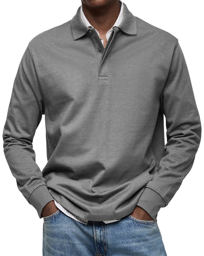 Marius™ | Casual Long Sleeve Polo Shirt
