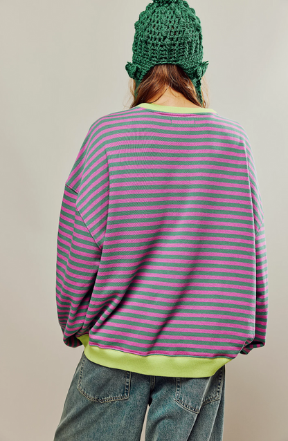 MIA - OVERSIZED STRIPED SWEATER