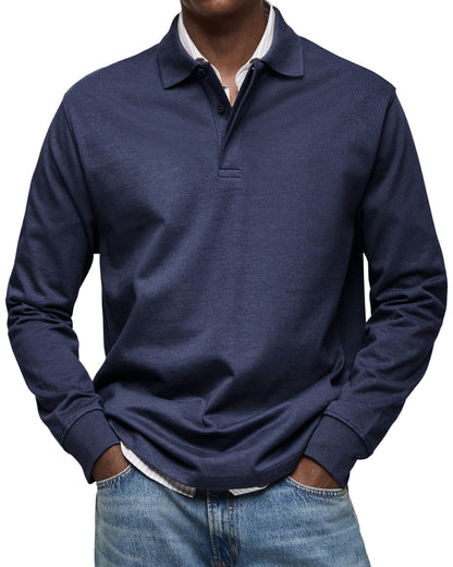 Marius™ | Casual Long Sleeve Polo Shirt