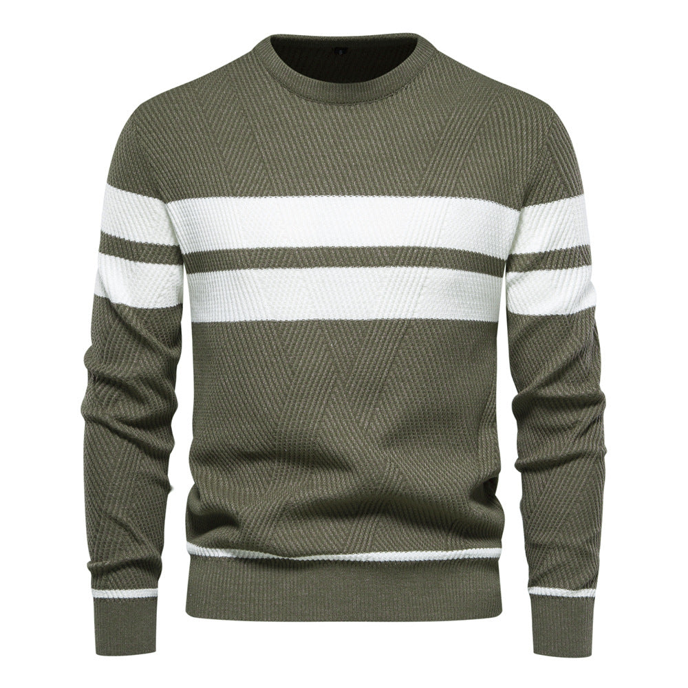 Adriaan™ | Modern Men's Jumper with Stripe Design