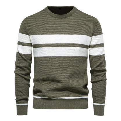 Adriaan™ | Modern Men's Jumper with Stripe Design