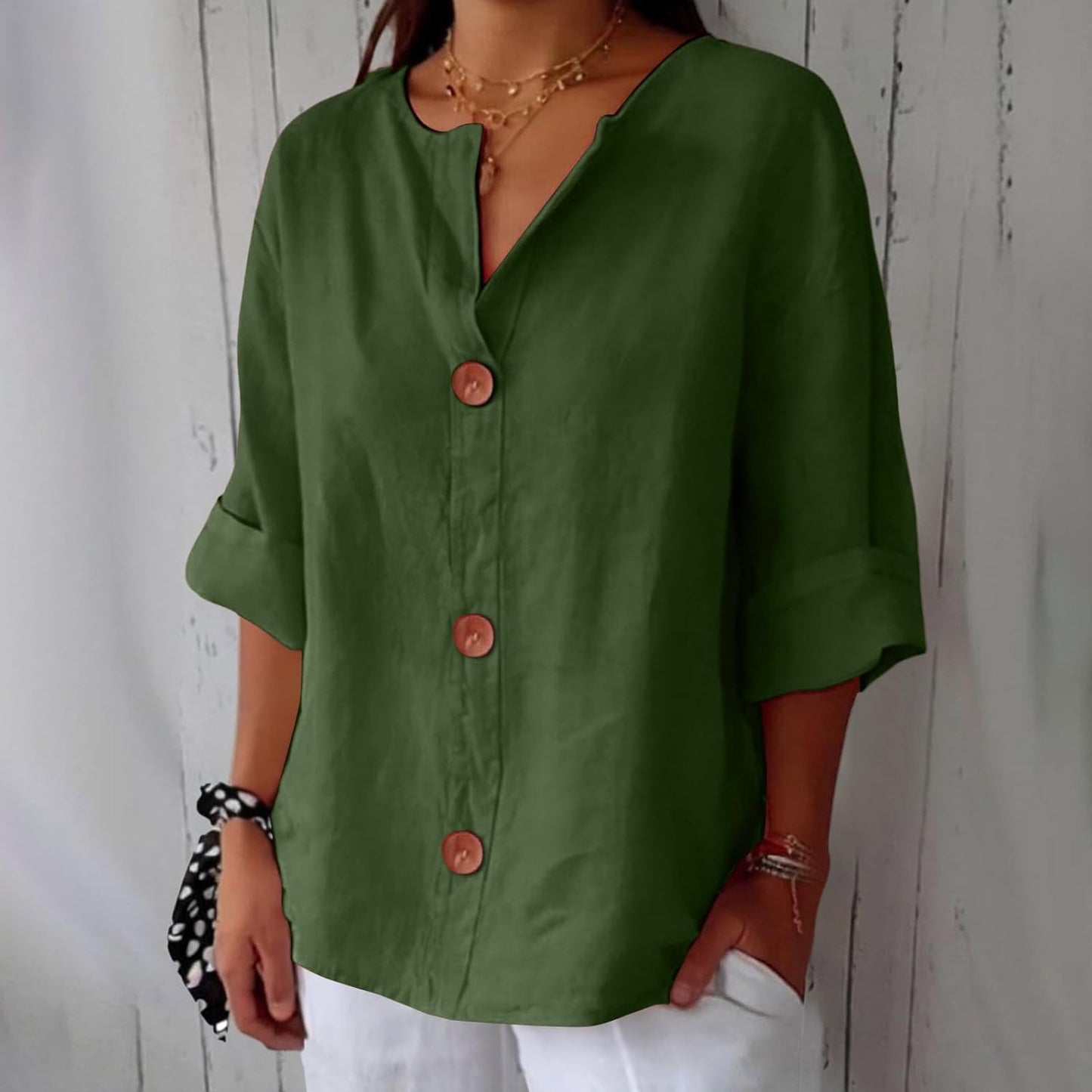 Lynn™ | Linen Breathable Blouse with a Soft Relaxed Fit