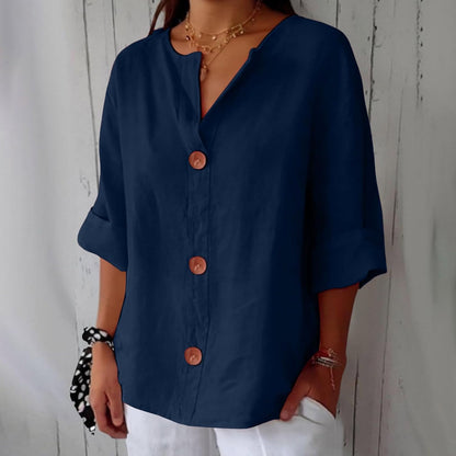 Lynn™ | Linen Breathable Blouse with a Soft Relaxed Fit