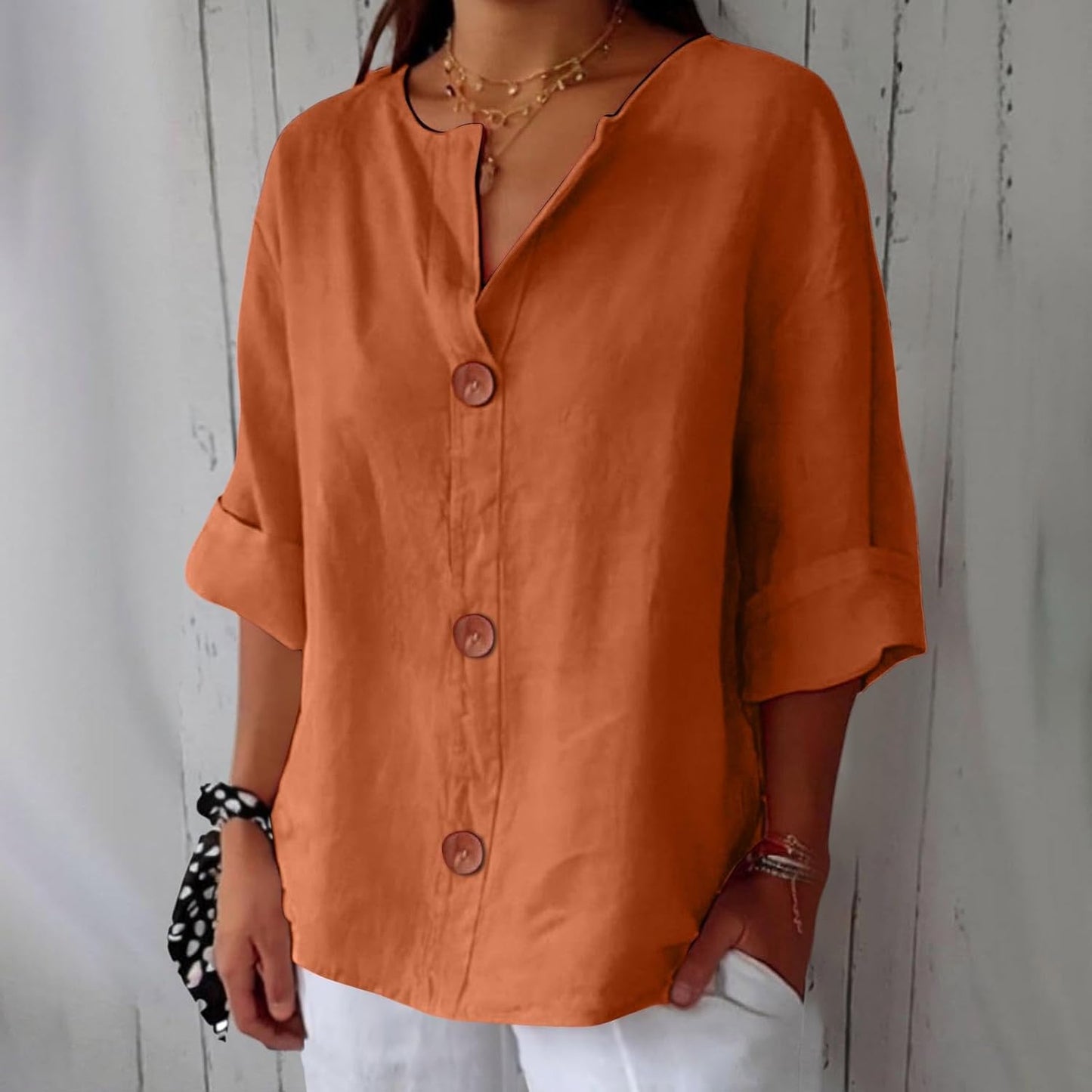 Lynn™ | Linen Breathable Blouse with a Soft Relaxed Fit