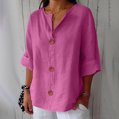 Lynn™ | Linen Breathable Blouse with a Soft Relaxed Fit