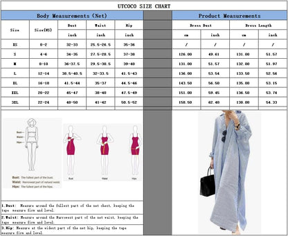 Stripe™ | Long Sleeve Shirt Dress