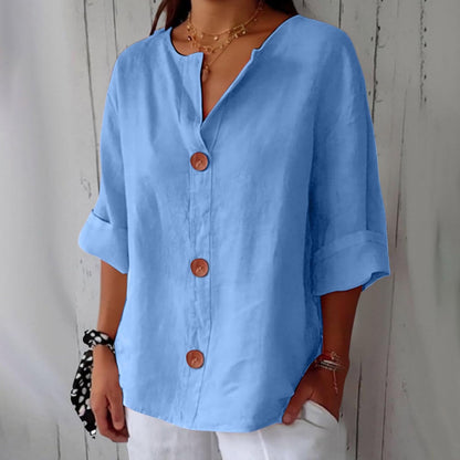 Lynn™ | Linen Breathable Blouse with a Soft Relaxed Fit