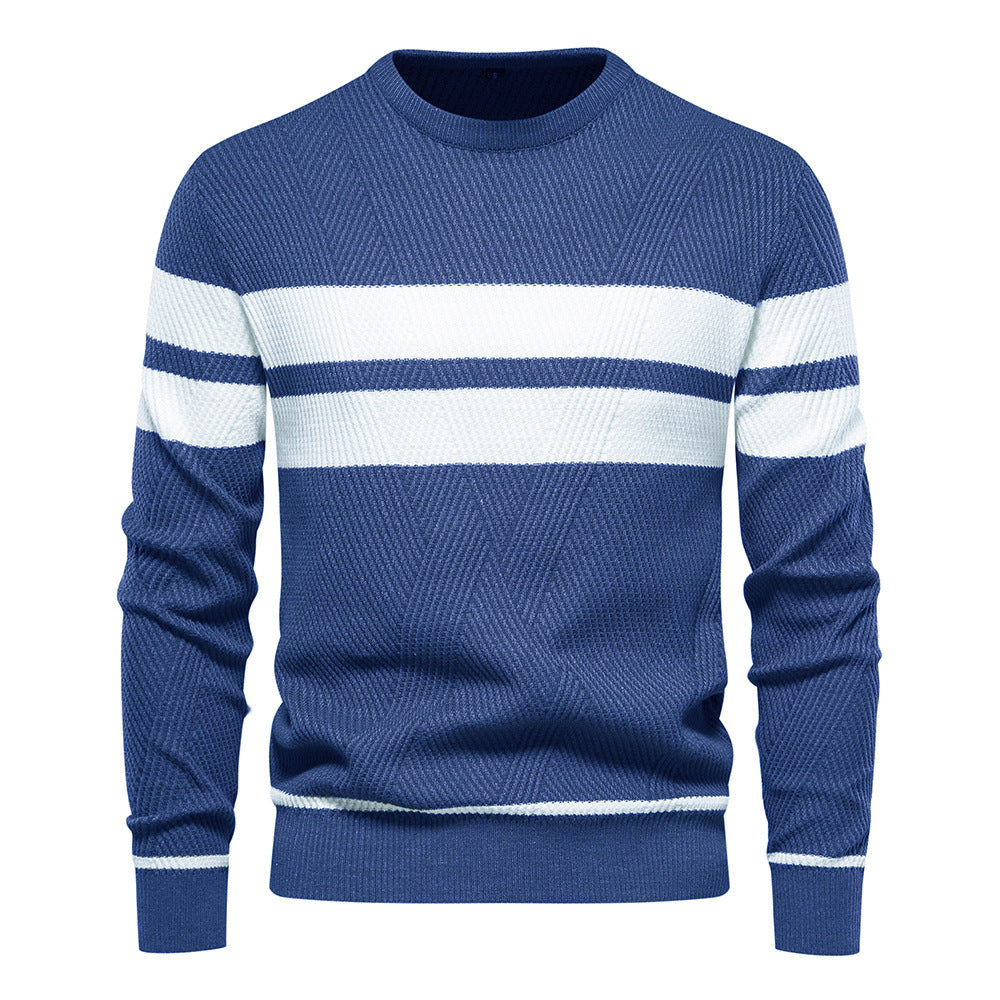 Adriaan™ | Modern Men's Jumper with Stripe Design