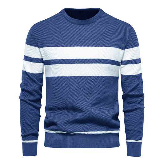 Adriaan™ | Modern Men's Jumper with Stripe Design