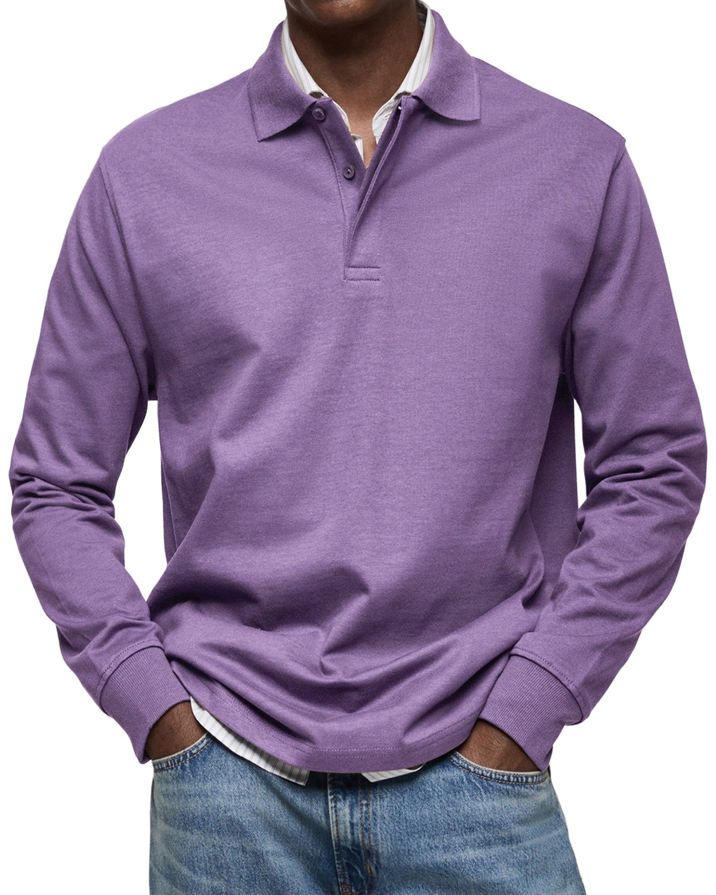 Marius™ | Casual Long Sleeve Polo Shirt