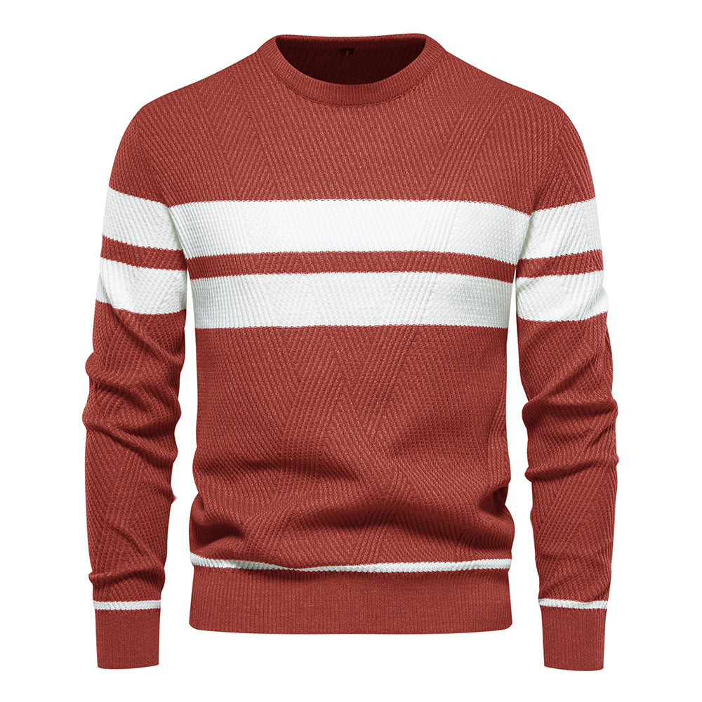 Adriaan™ | Modern Men's Jumper with Stripe Design