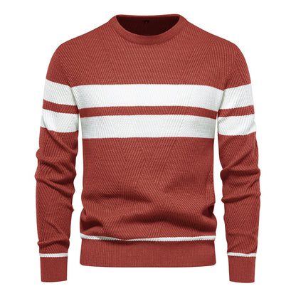 Adriaan™ | Modern Men's Jumper with Stripe Design