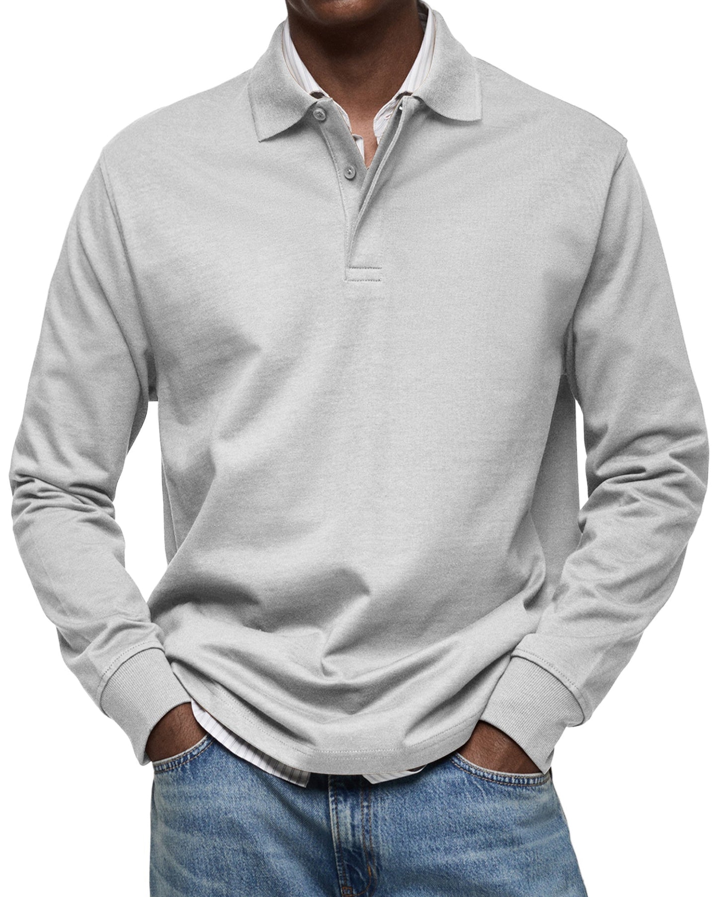 Marius™ | Casual Long Sleeve Polo Shirt