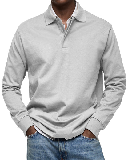 Marius™ | Casual Long Sleeve Polo Shirt