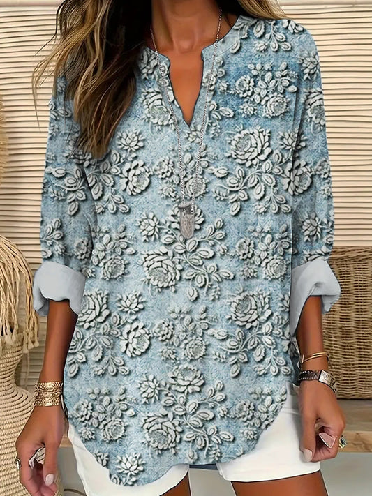 Azure™ | Women's Petal Mist Printed Blouse