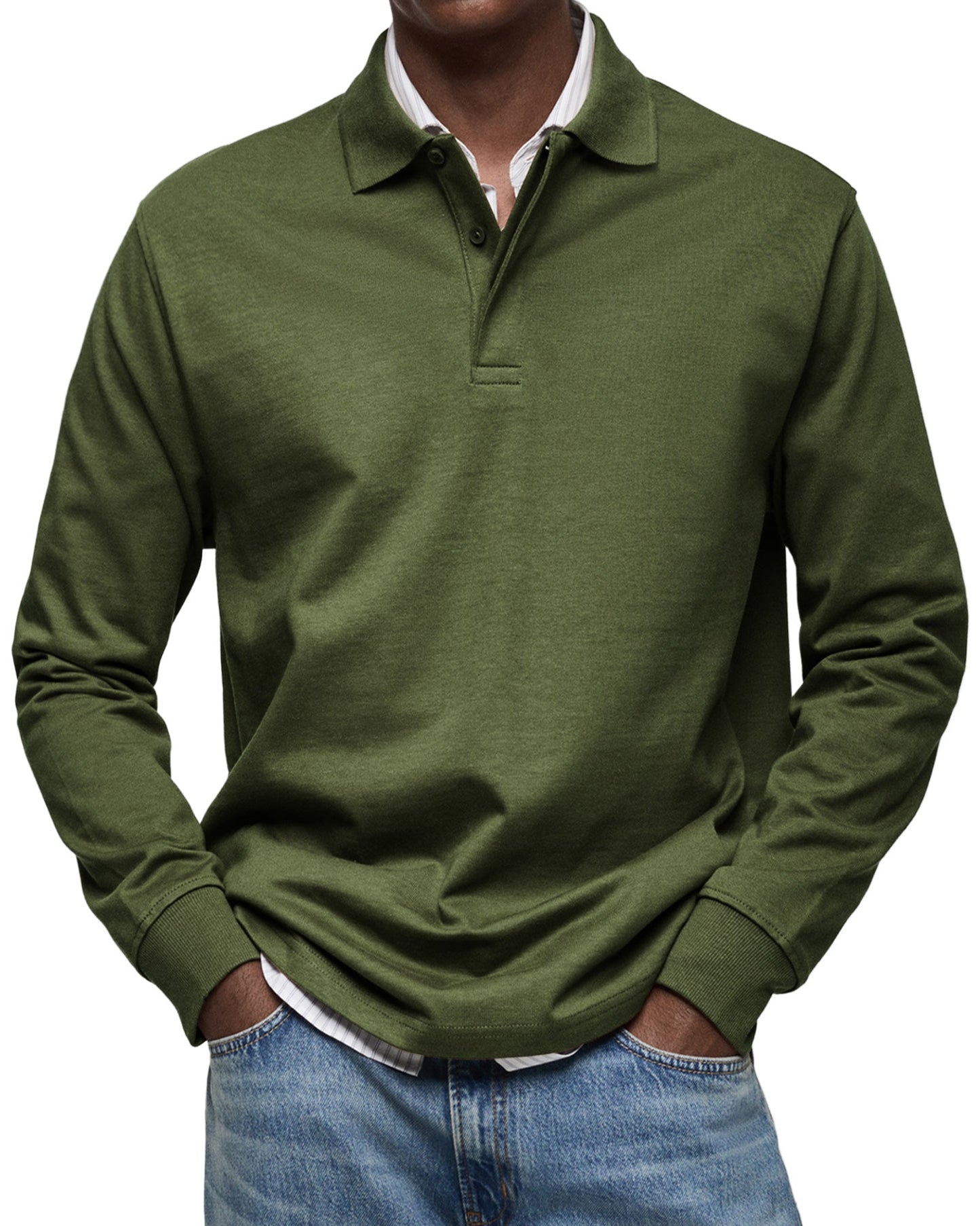 Marius™ | Casual Long Sleeve Polo Shirt