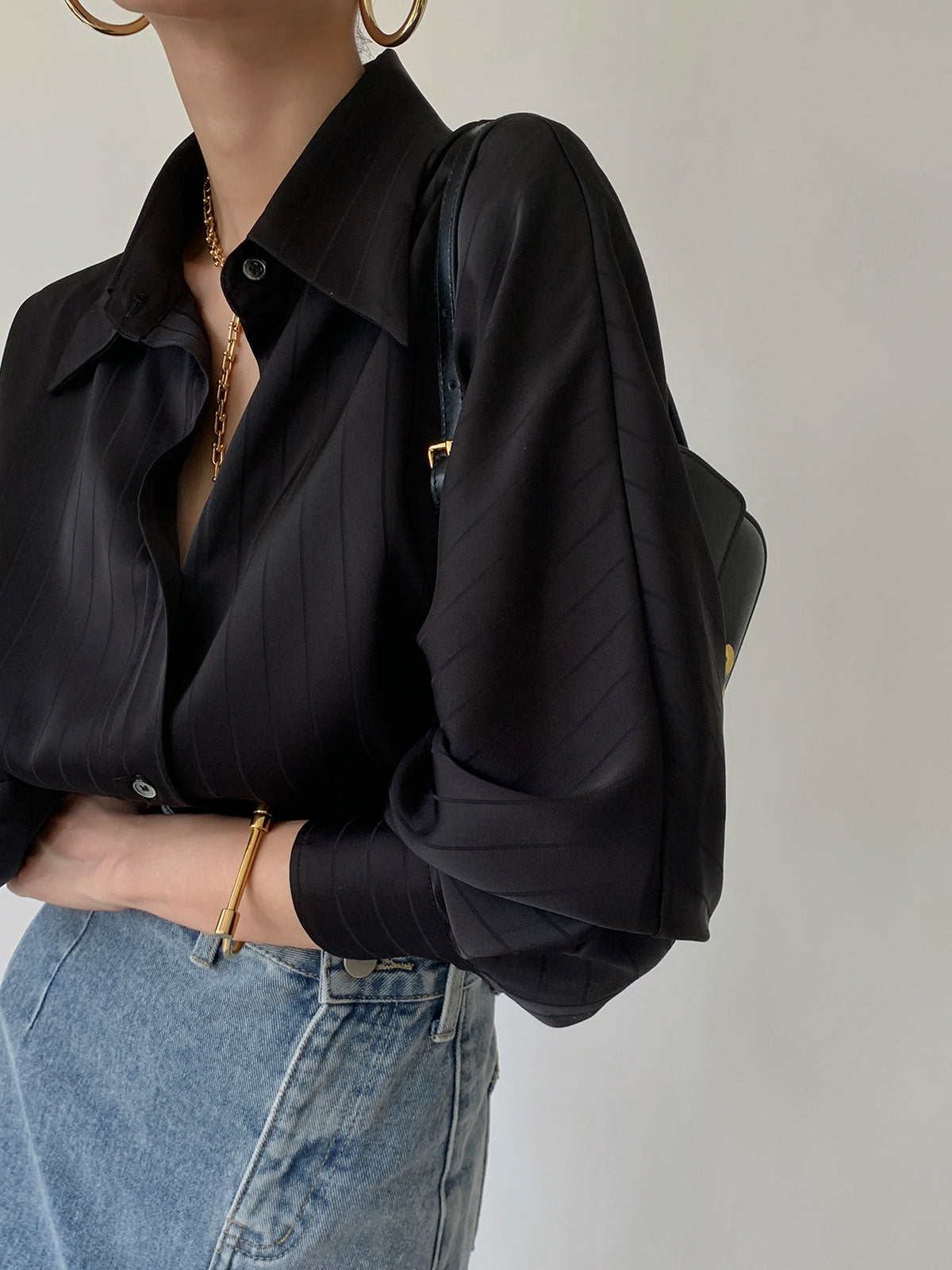 Charlotte™ | Oversized Button Up Collared Shirt