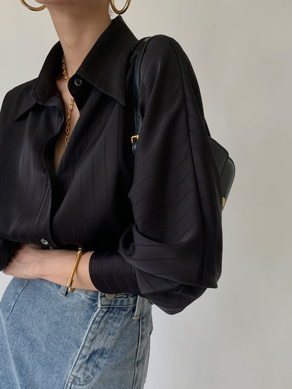 Charlotte™ | Oversized Button Up Collared Shirt