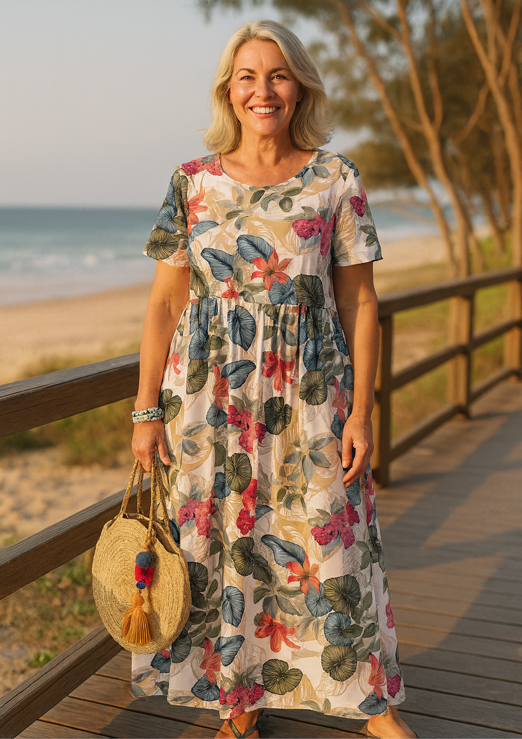 Masie™ | Floral Breezy Maxi Dress