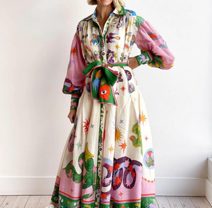 Florence™ - Brightly Coloured Dress
