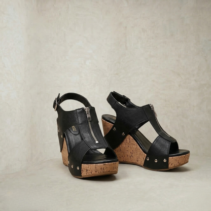 Kristen | Zip Front Orthopedic Sandals