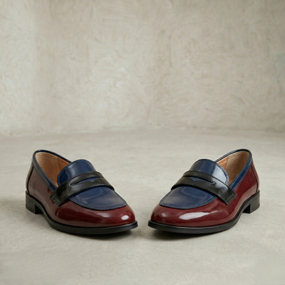 Maria | Tricolor Classic Loafers