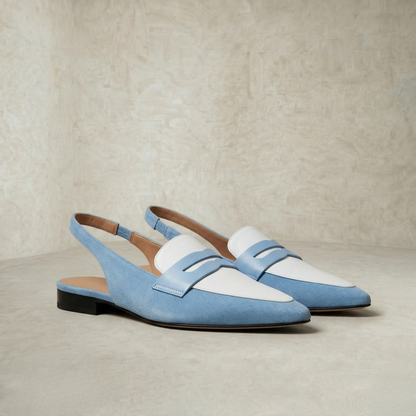 Marianne | Two-Tone Slingback Loafers