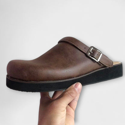 Faux-Leather Orthopedic Shoes with a Light Supportive Fit