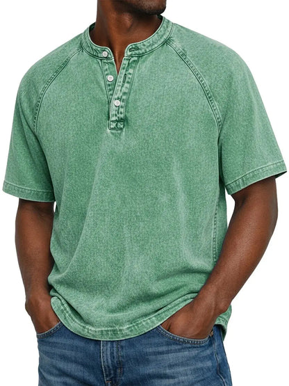 Zaviero™ Vintage Button-Up Shirt for Men