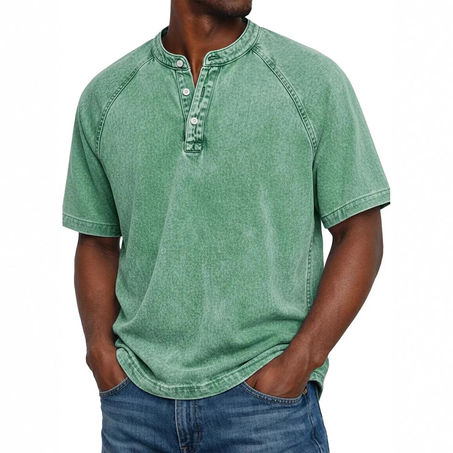 Zaviero™ Vintage Button-Up Shirt for Men