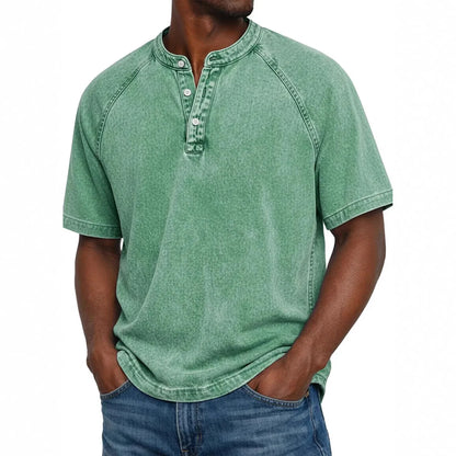 Zaviero™ Vintage Button-Up Shirt for Men
